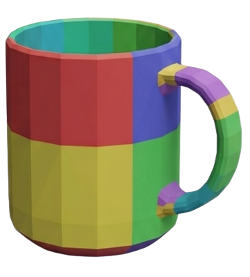 Colored convex decomposition collision geometry